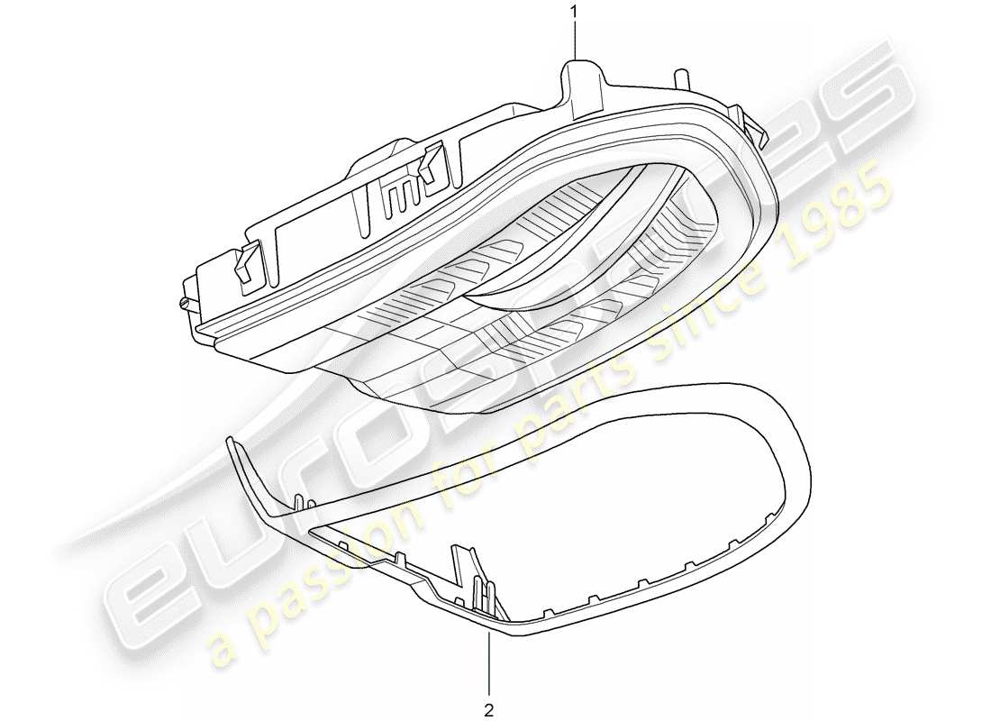 porsche 2014 (panamera 970) staffa diagramma delle parti