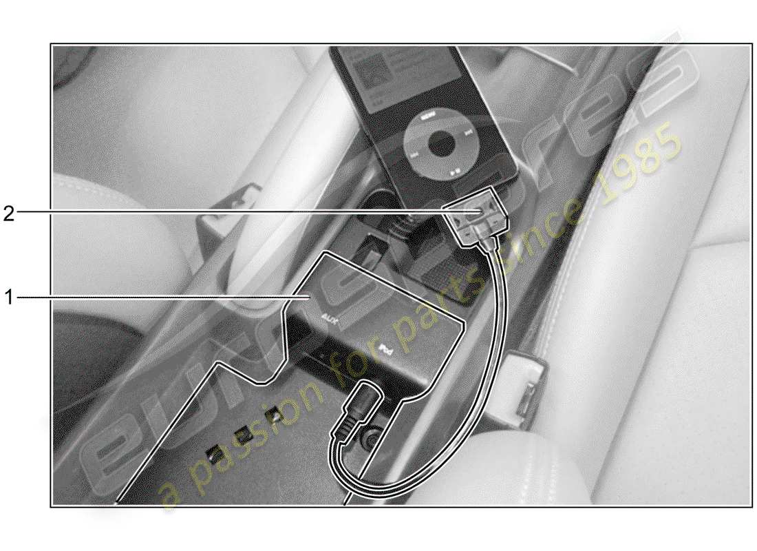 porsche 2006 (tequipment) interfaccia multimediale diagramma delle parti