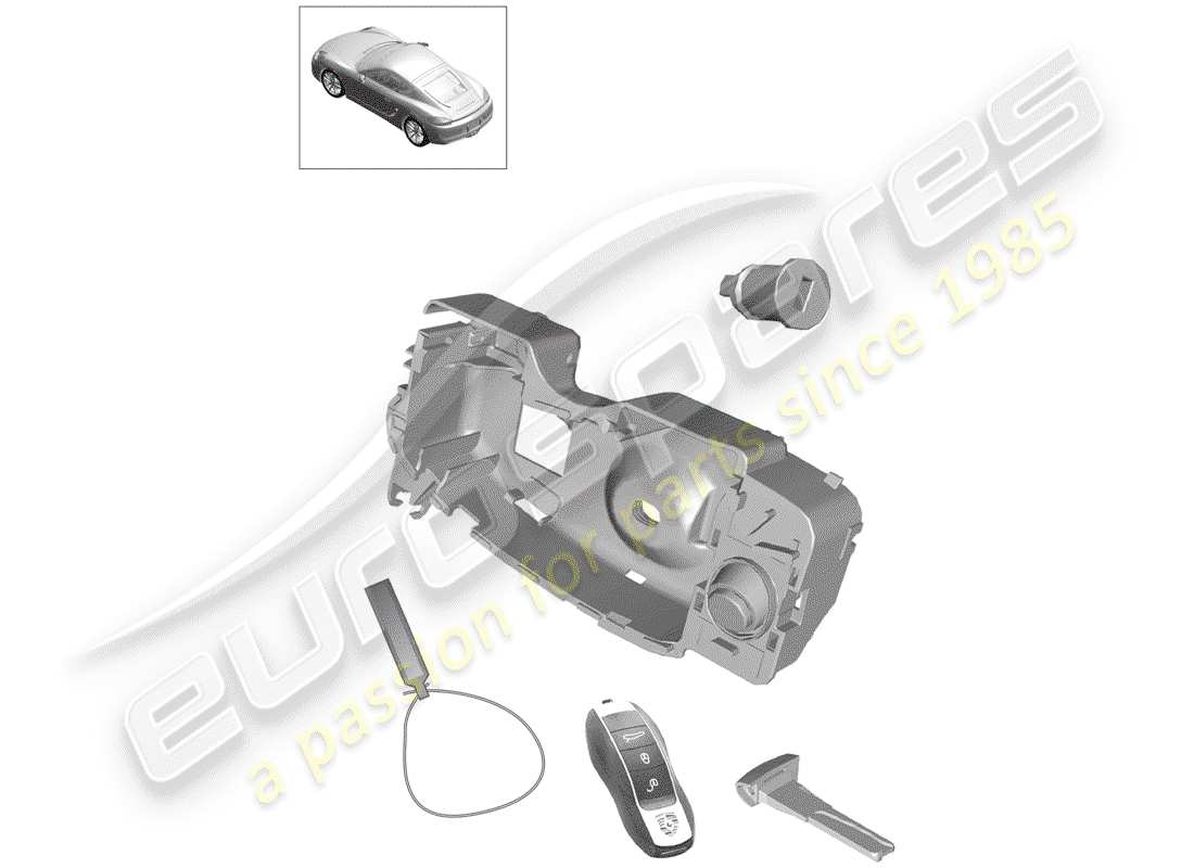 porsche 2016 (981 cayman) kit di riparazione diagramma delle parti
