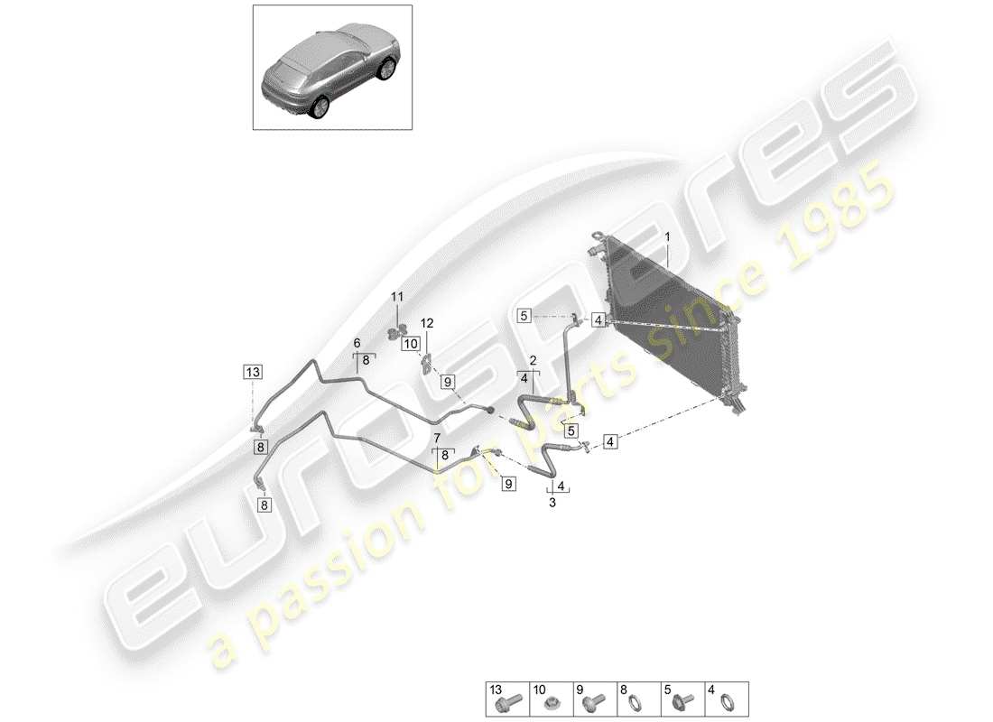 porsche 2019 (macan) - per favore - diagramma delle parti