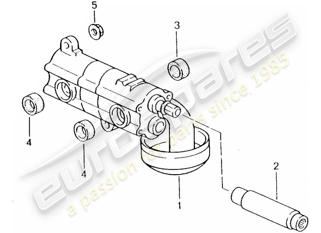 porsche 2002 (996 gt3) pompa dell'olio diagramma delle parti