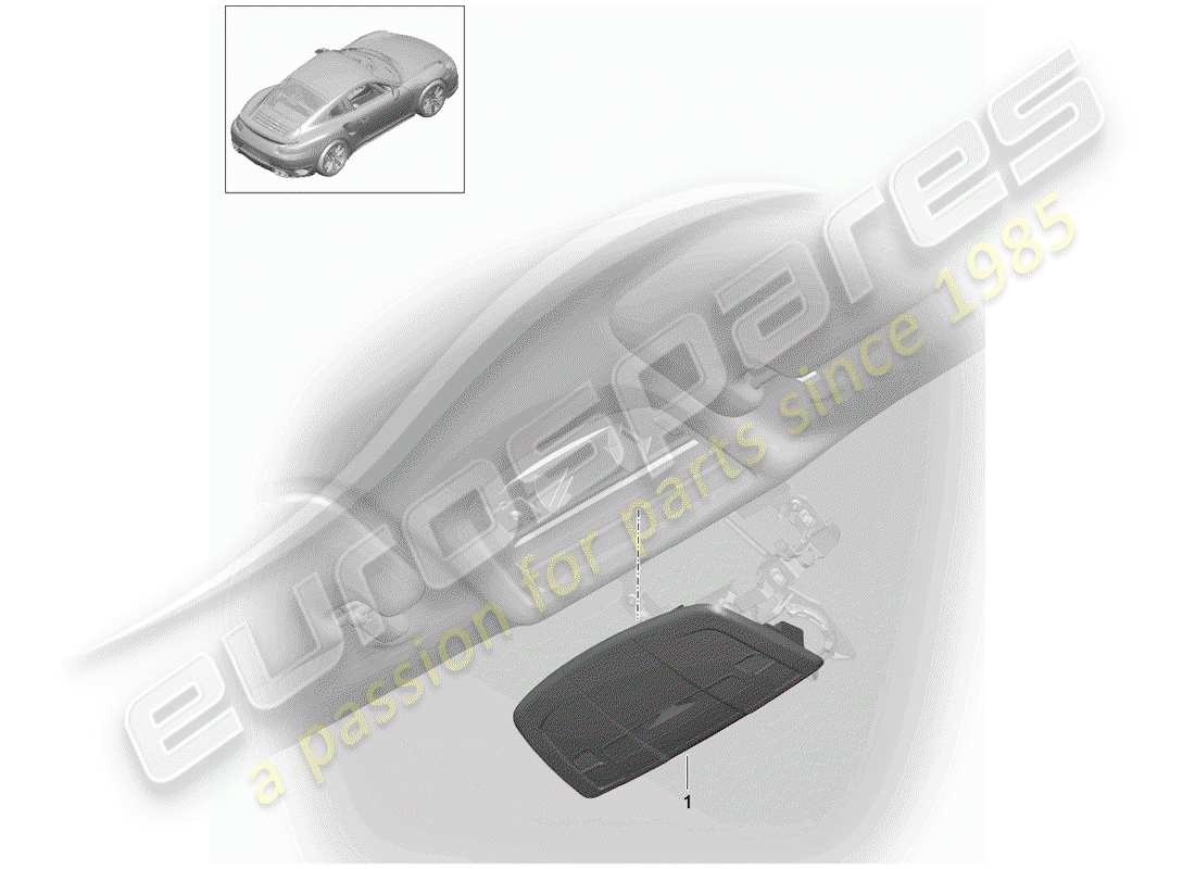 porsche 2016 (991-1 turbo) staffa diagramma delle parti