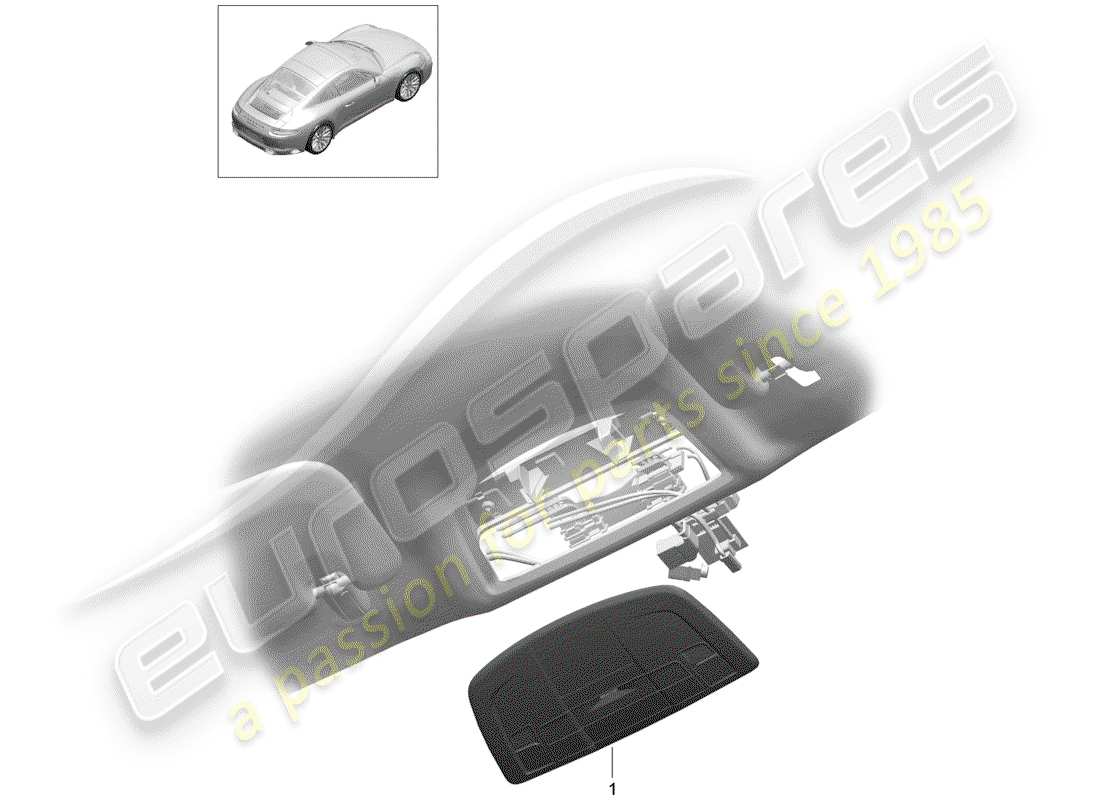 porsche 2017 (991-2) staffa schema delle parti