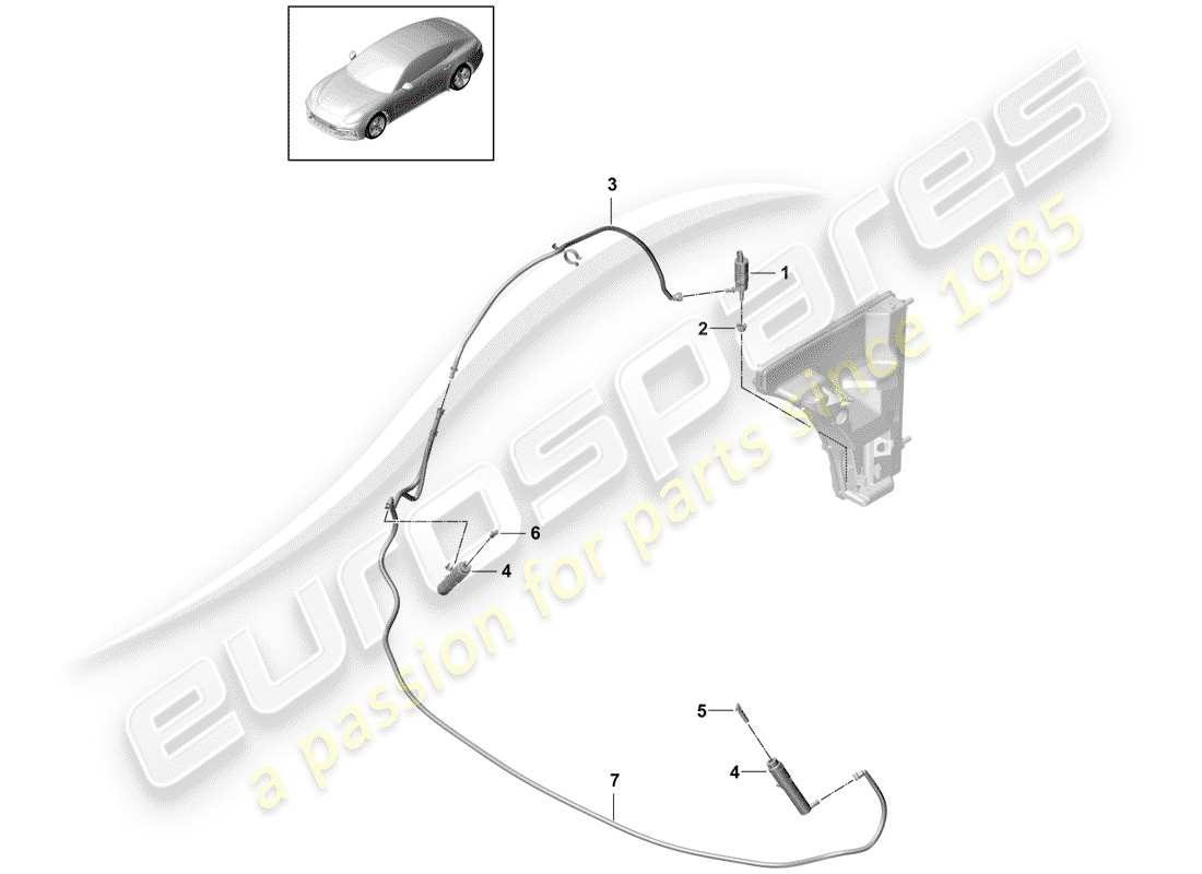 porsche 2020 (panamera 971-1) impianto rondella diagramma delle parti