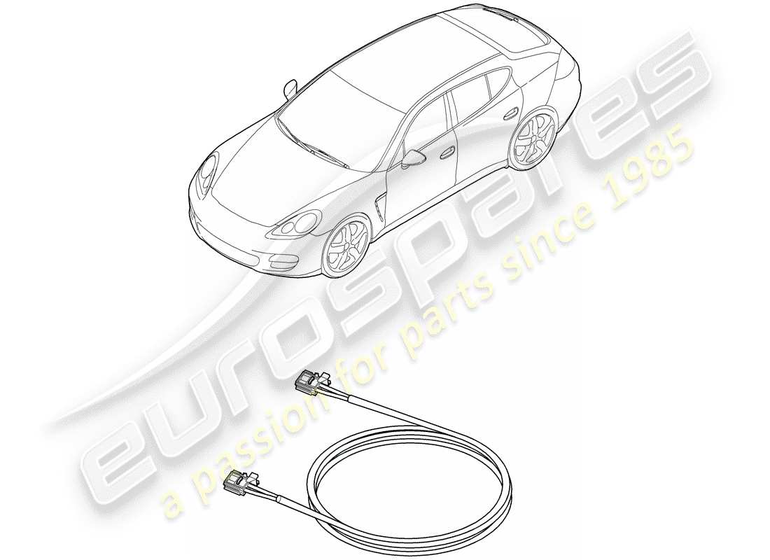 porsche 2016 (panamera 970) fibra ottica leggera diagramma delle parti
