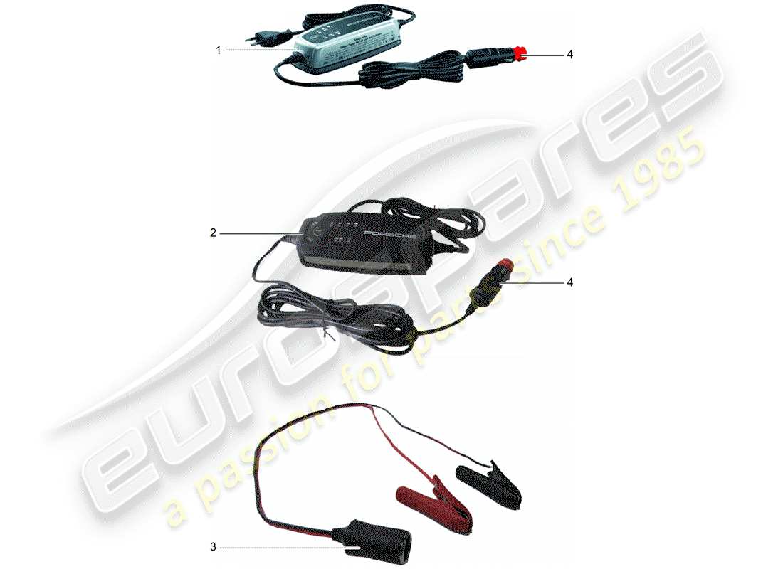 porsche 2011 (tequipment cayenne) caricabatterie diagramma delle parti