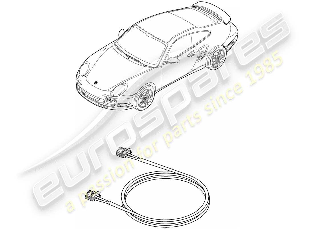 porsche 2012 (997-2 turbo / gt2 rs) fibra ottica leggera diagramma delle parti