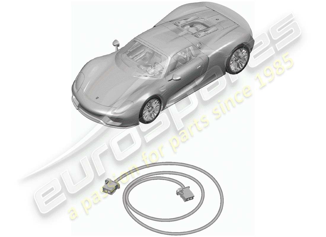 porsche 2015 (918 spyder) cablaggi elettrici schema delle parti