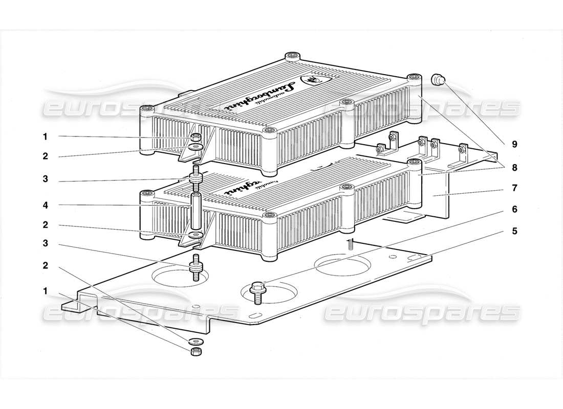 lamborghini diablo se30 (1995) ecu diagramma delle parti
