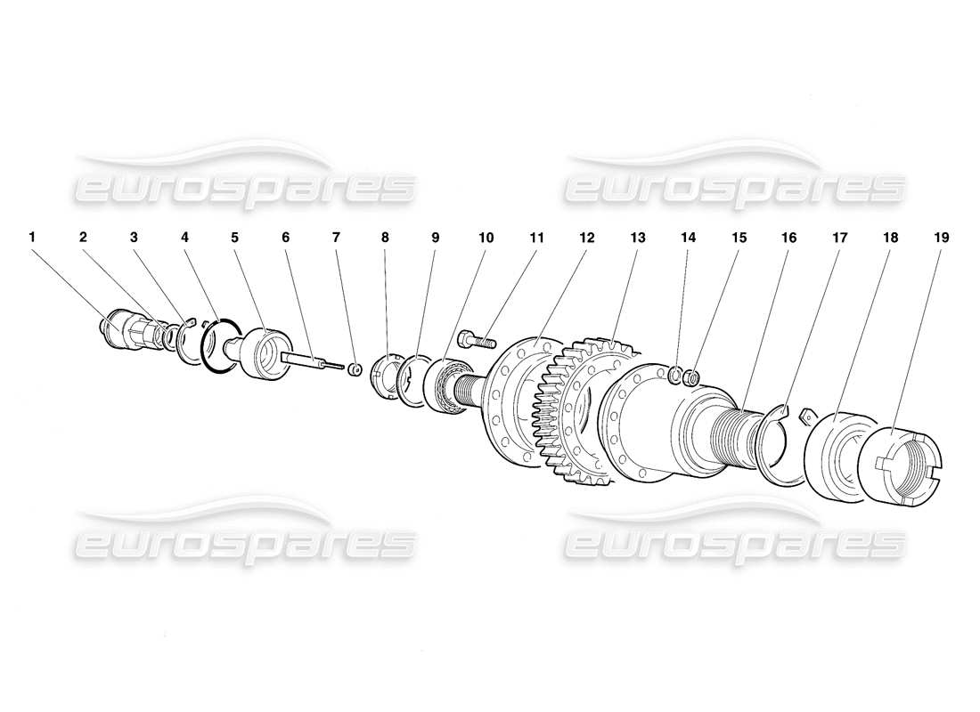 lamborghini diablo se30 (1995) diagramma delle parti del mittente del tachimetro