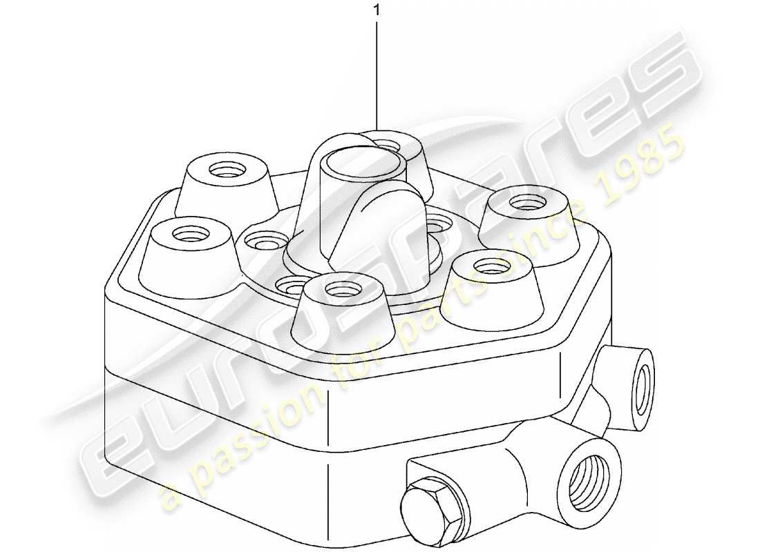 un diagramma delle parti dal catalogo delle parti porsche 1967 (refurbished and exchange catalogue)