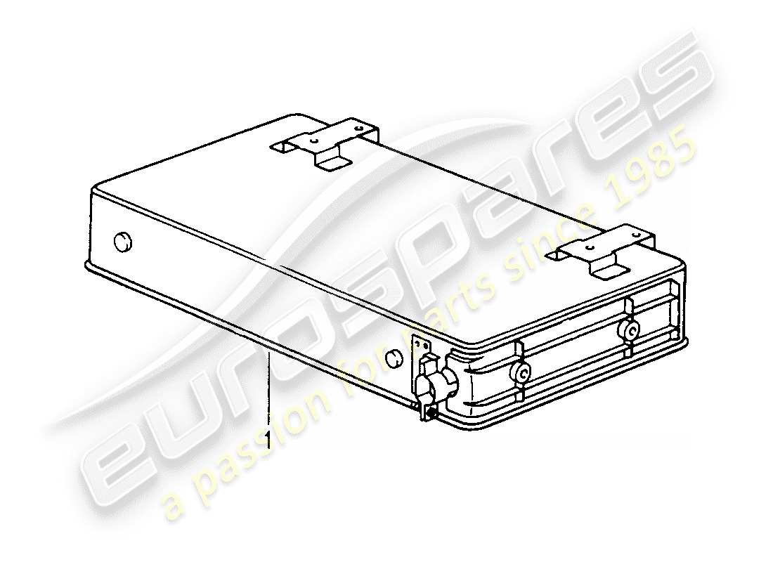 un diagramma delle parti dal catalogo delle parti porsche 1993 (refurbished and exchange catalogue)