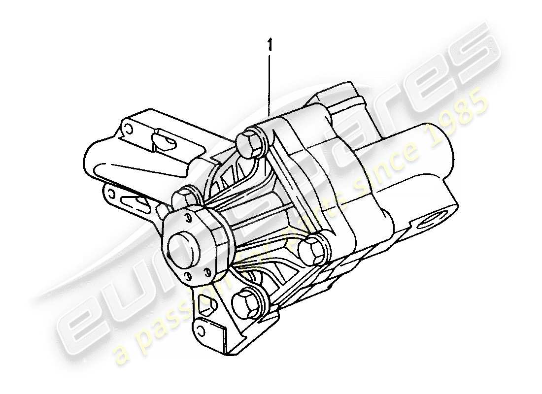 un diagramma delle parti dal catalogo delle parti porsche 1990 (refurbished and exchange catalogue)