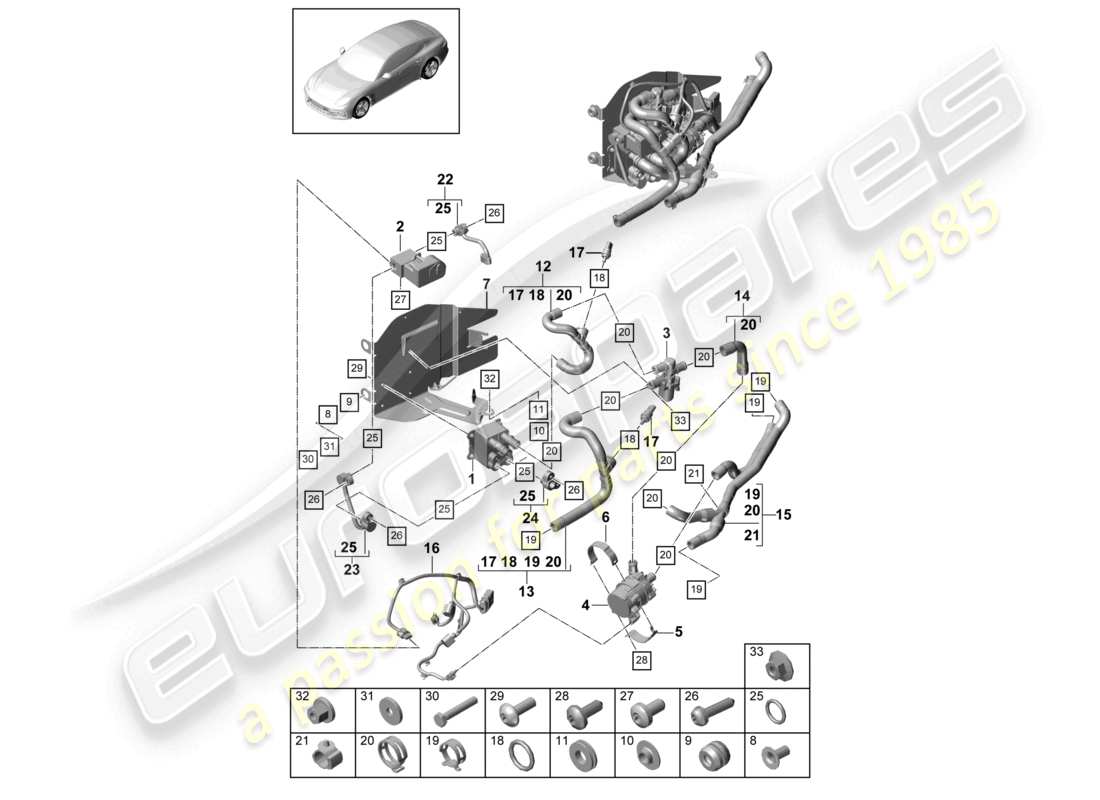 diagramma della parte contenente il codice parte 9a726042000