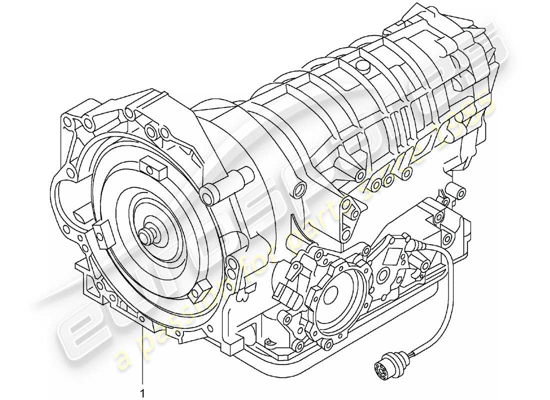 un diagramma delle parti dal catalogo delle parti porsche 2012 (refurbished and exchange catalogue)