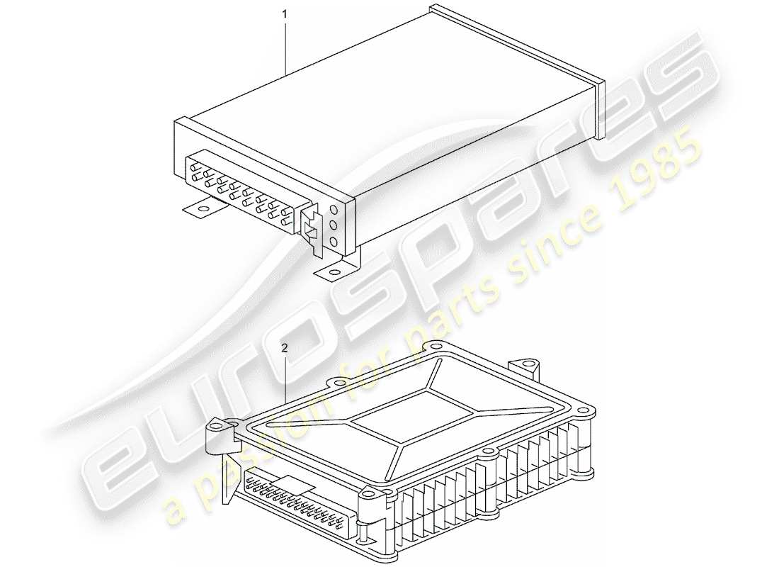 un diagramma delle parti dal catalogo delle parti porsche 1998 (refurbished and exchange catalogue)