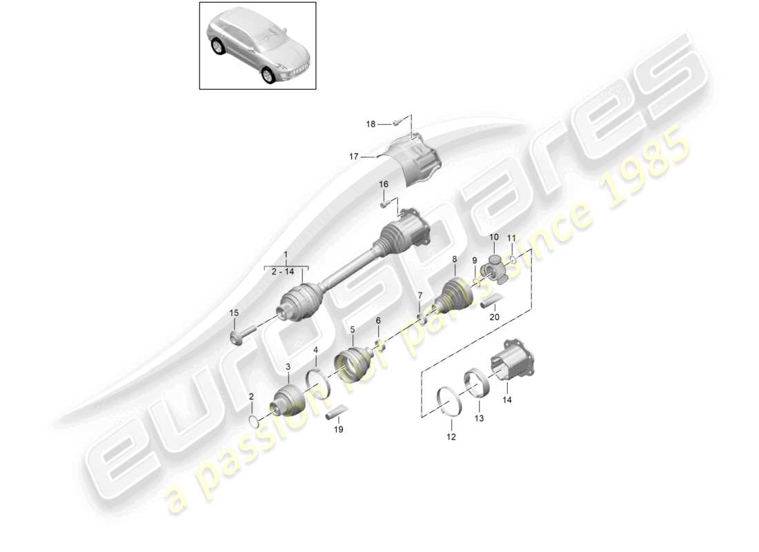 diagramma della parte contenente il codice parte 95b407271j