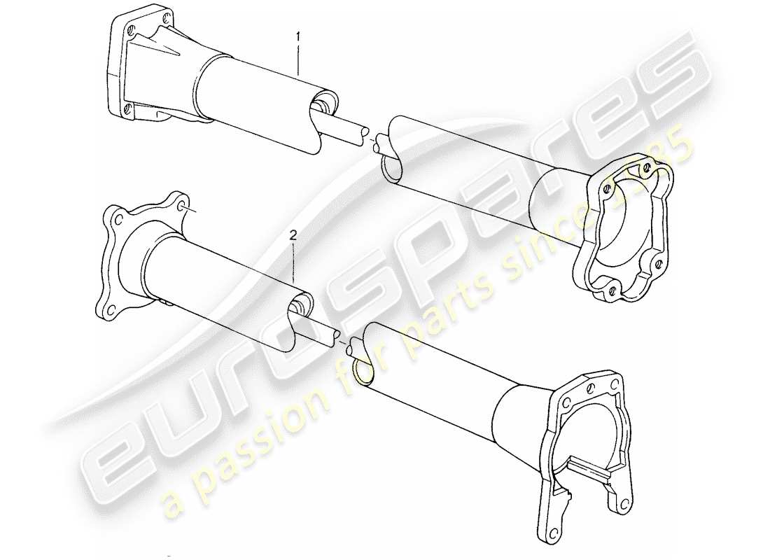 un diagramma delle parti dal catalogo delle parti porsche 2002 (refurbished and exchange catalogue)