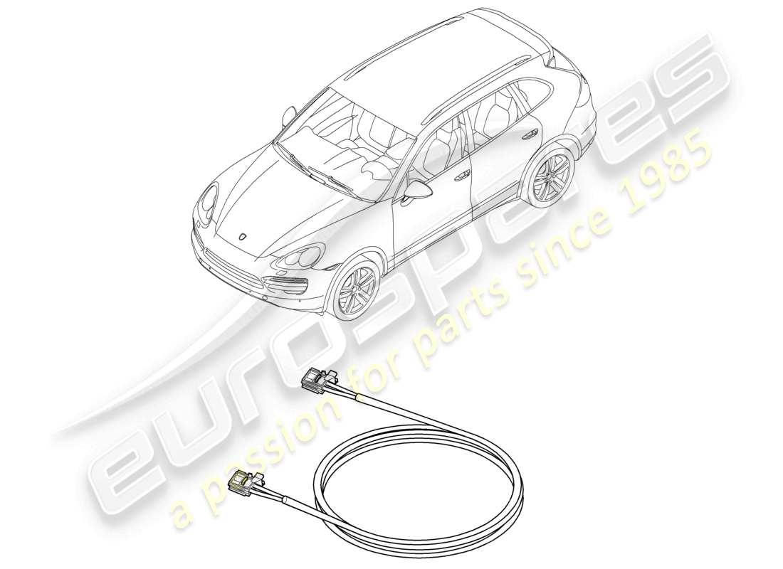 un diagramma delle parti dal catalogo delle parti porsche 2011 (cayenne e2 92a)