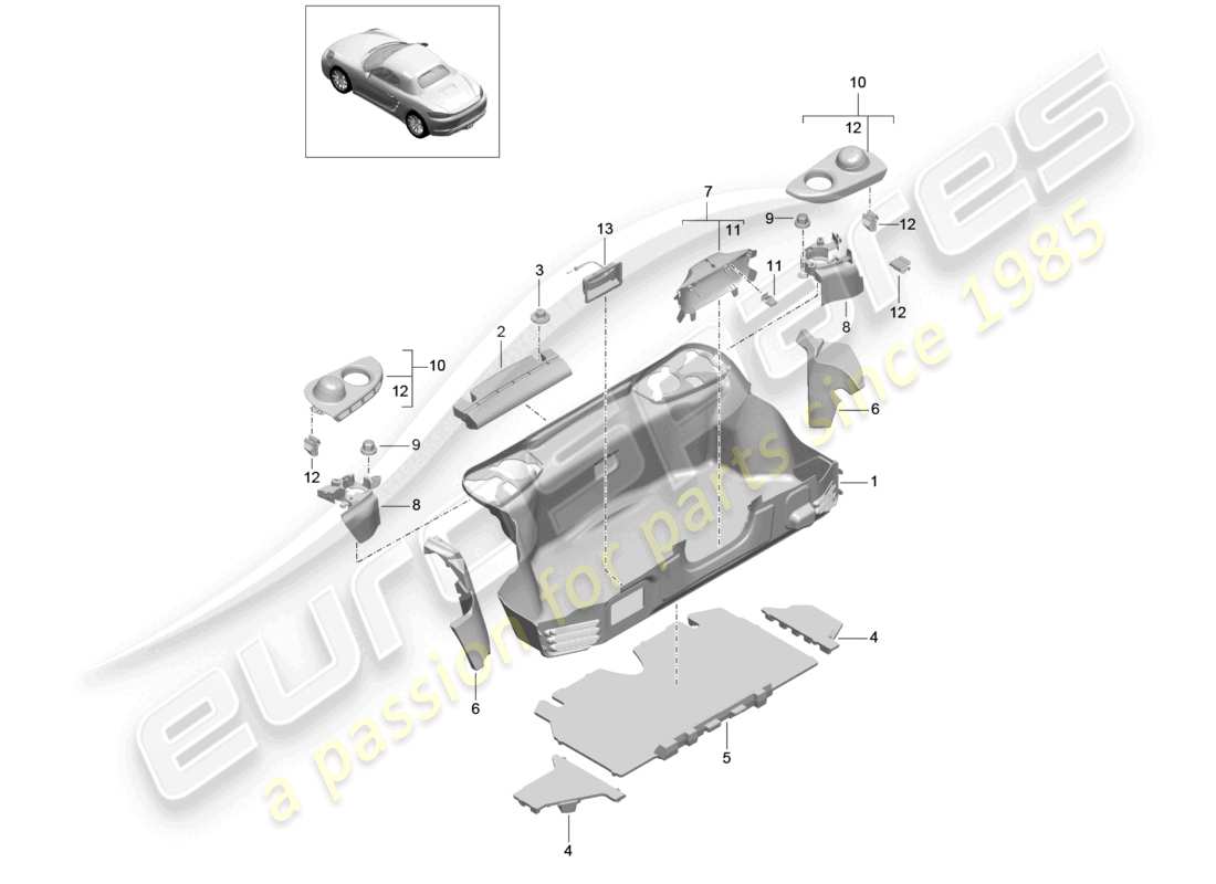 diagramma della parte contenente il codice parte 982863254