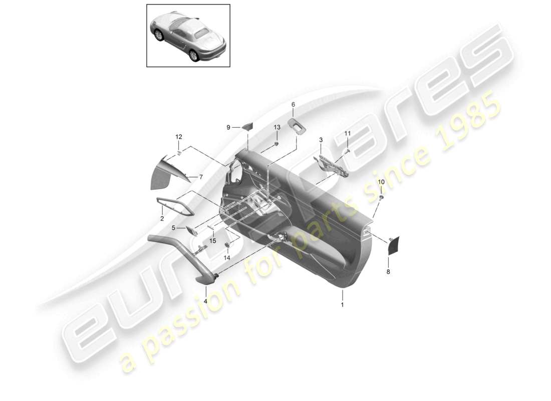 diagramma della parte contenente il codice parte 991555590005q0