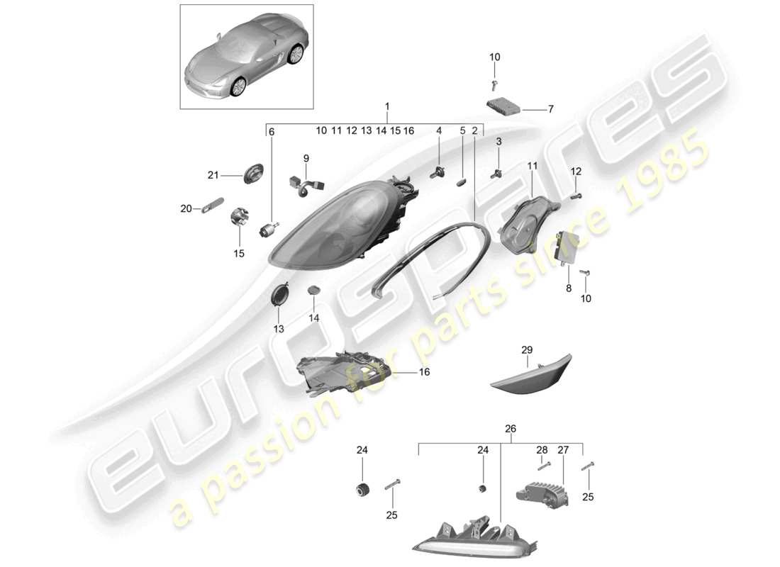 diagramma della parte contenente il codice parte 98163122480