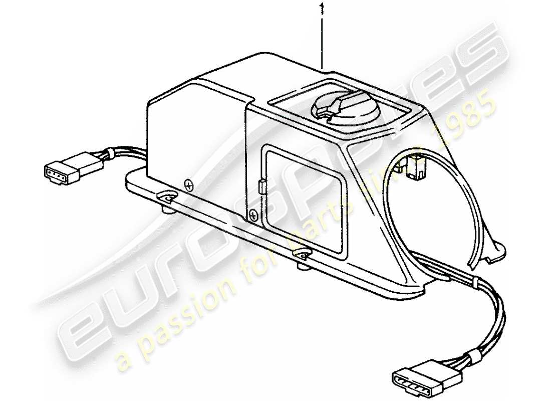 un diagramma delle parti dal catalogo delle parti porsche 1988 (refurbished and exchange catalogue)
