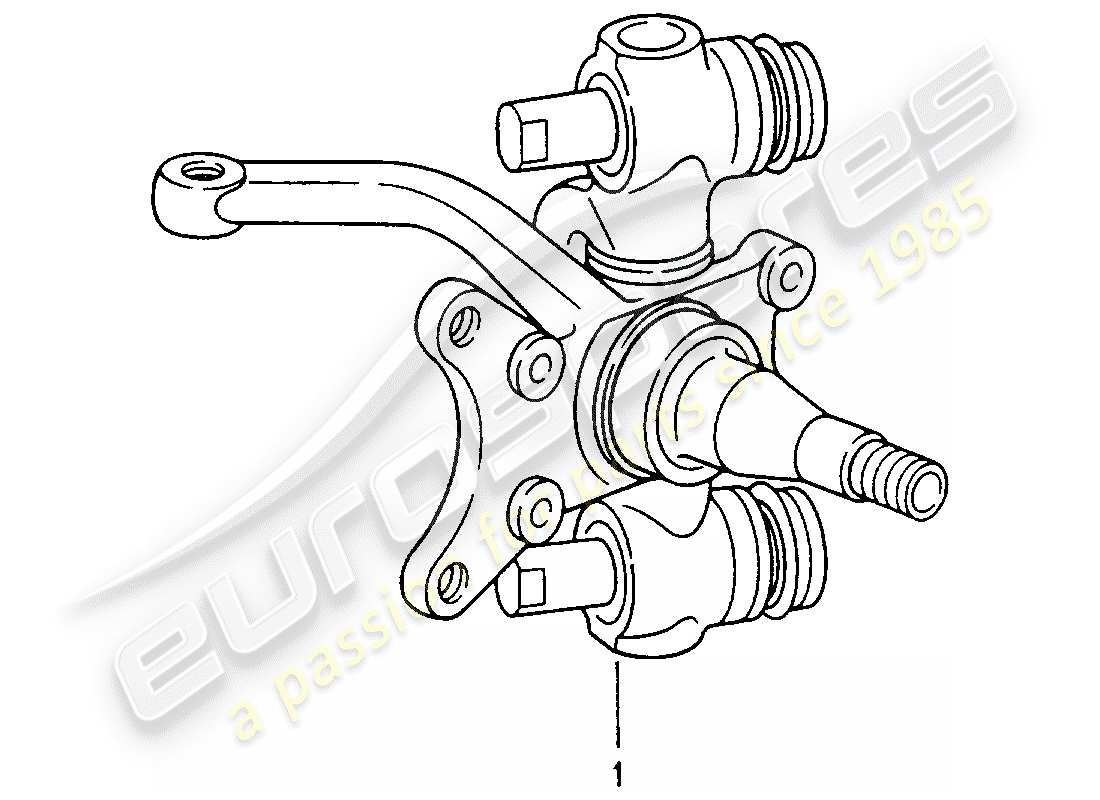 un diagramma delle parti dal catalogo delle parti porsche 1991 (refurbished and exchange catalogue)