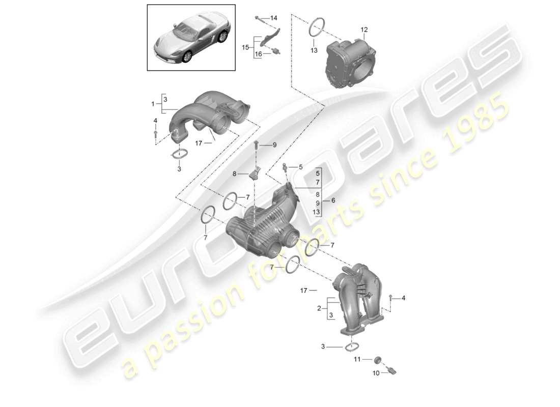 diagramma della parte contenente il codice parte 06e906051aa