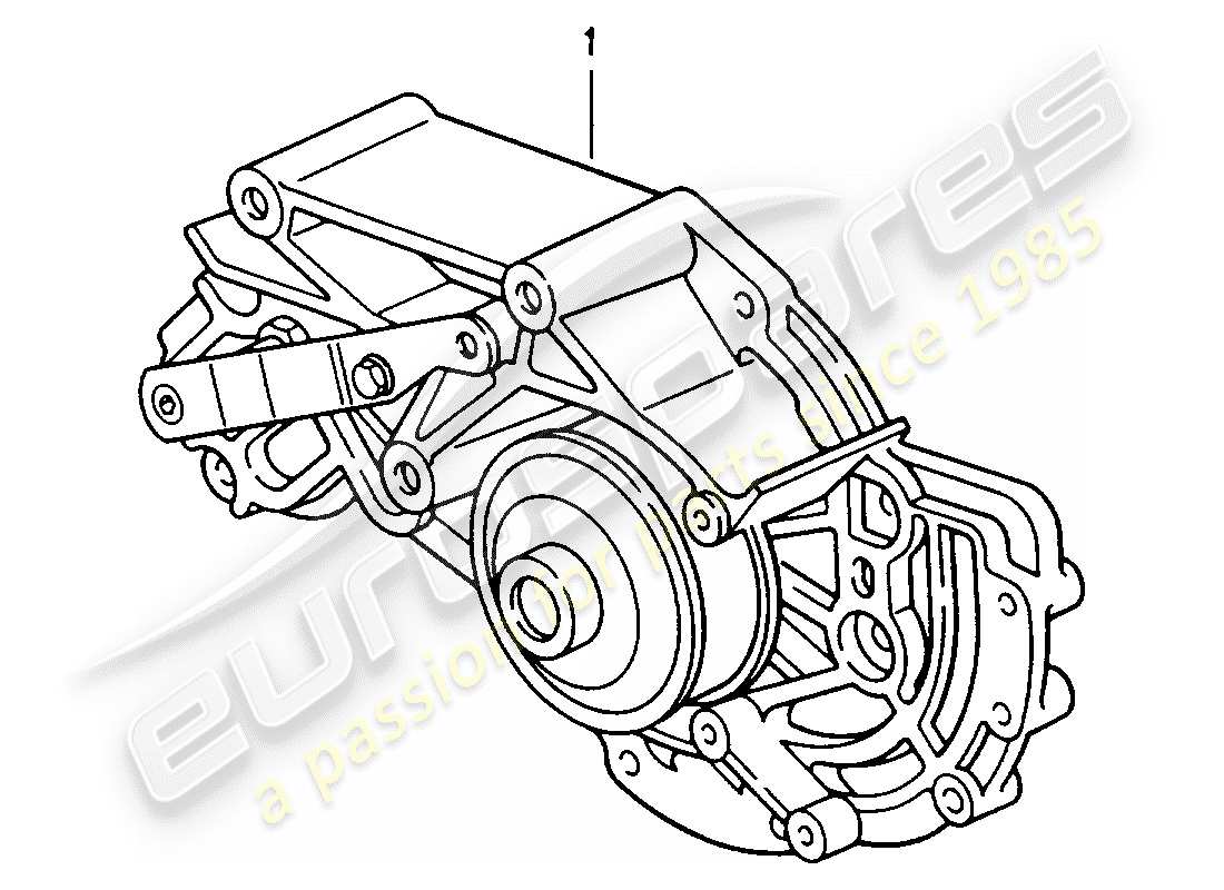 un diagramma delle parti dal catalogo delle parti porsche 1973 (refurbished and exchange catalogue)
