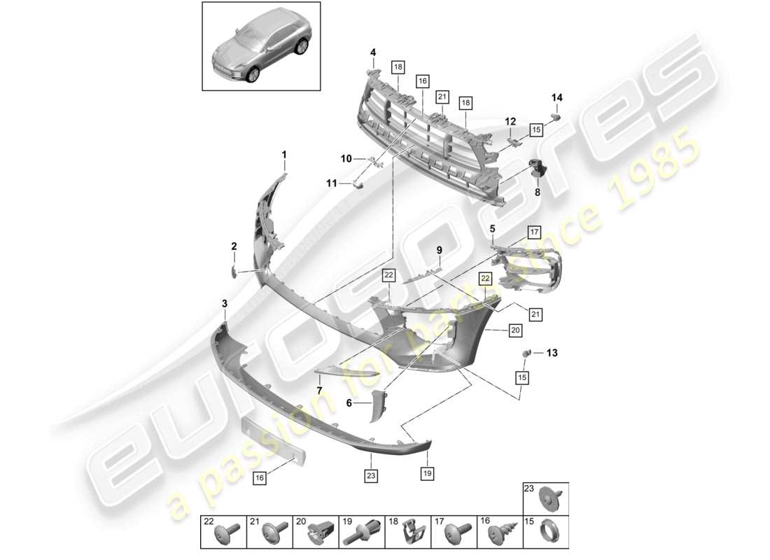 diagramma della parte contenente il codice parte 95b807820d 041