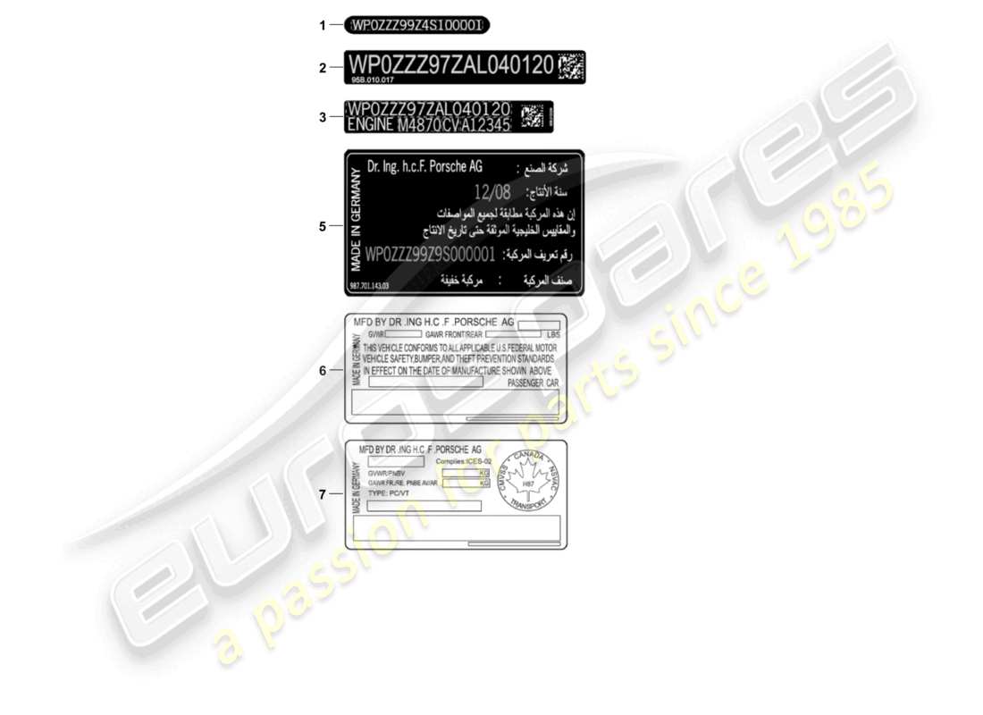 diagramma della parte contenente il codice parte 95b010016k