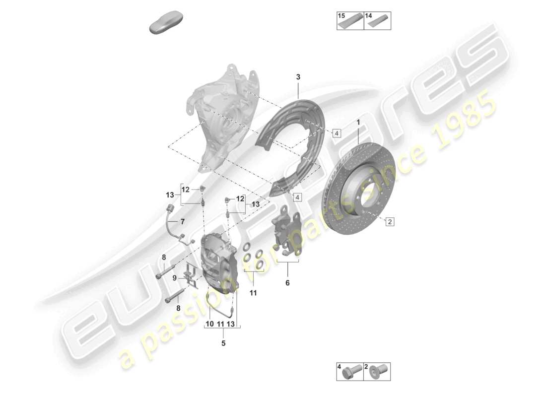 diagramma della parte contenente il codice parte 9p1615424c