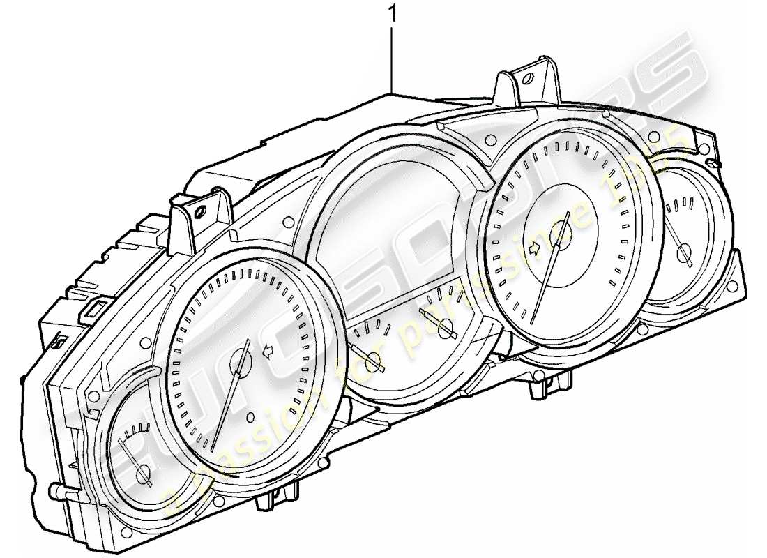 un diagramma delle parti dal catalogo delle parti porsche 1976 (refurbished and exchange catalogue)