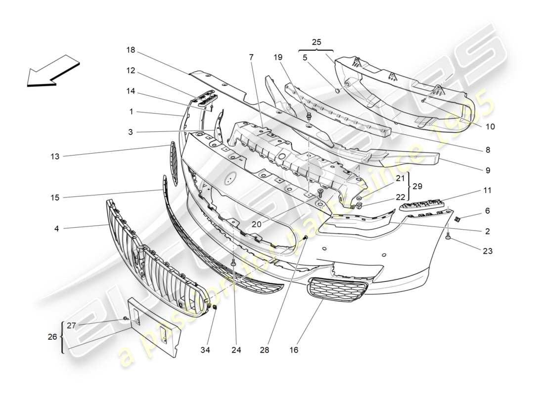 diagramma della parte contenente il codice parte 670009832
