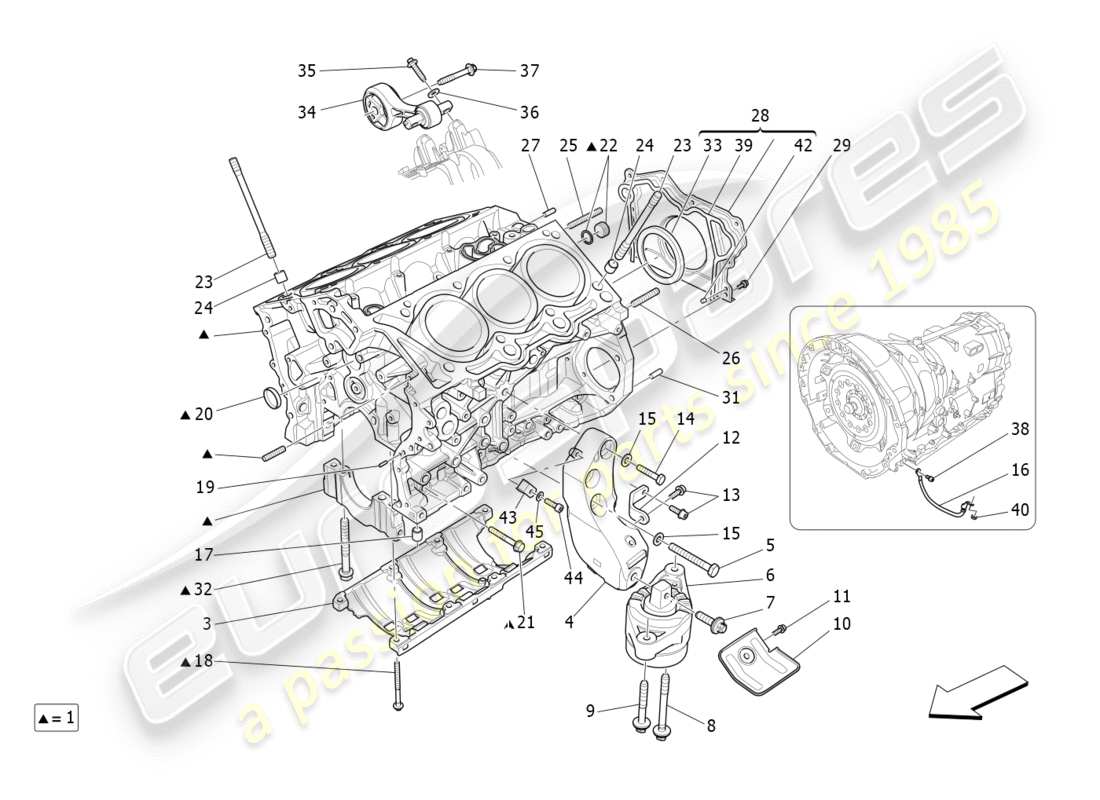 diagramma della parte contenente il codice parte 334627