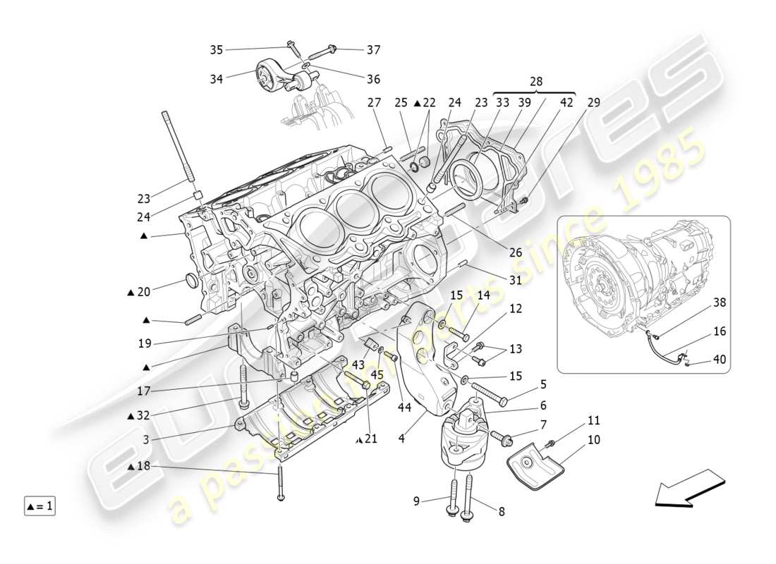 diagramma della parte contenente il codice parte 303589