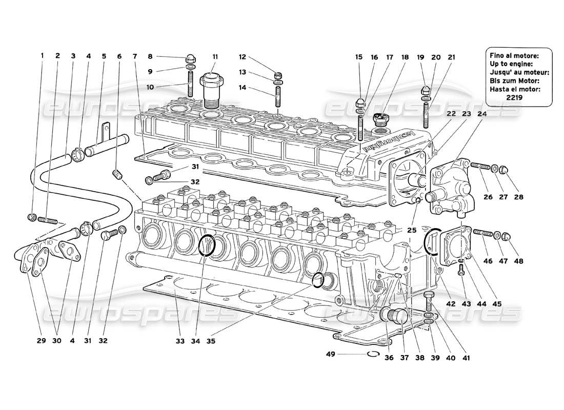 diagramma della parte contenente il codice parte 0011000988