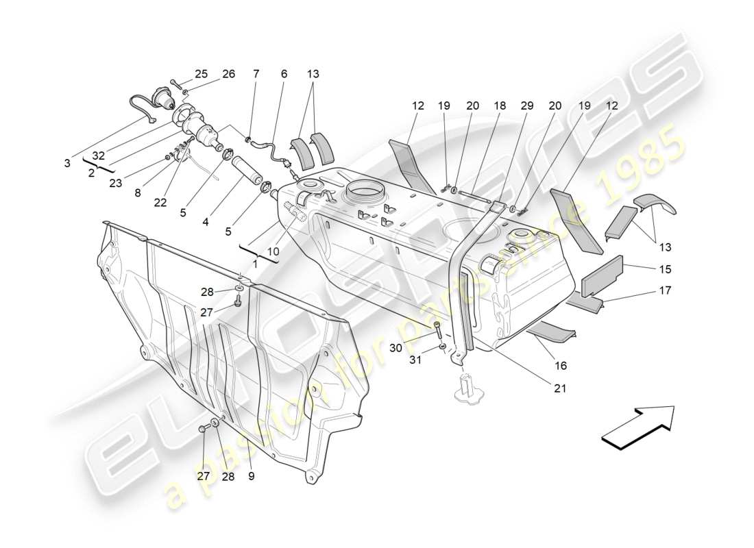 diagramma della parte contenente il codice parte 670036976