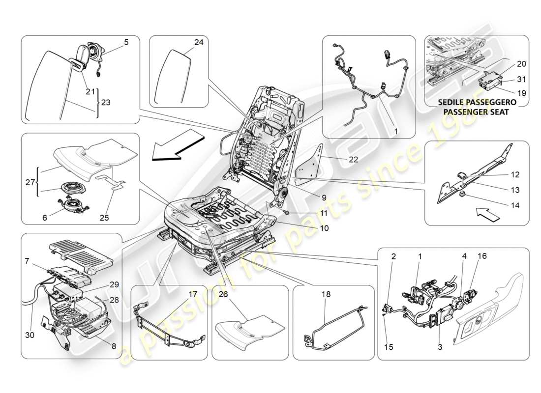 diagramma della parte contenente il codice parte 675000235