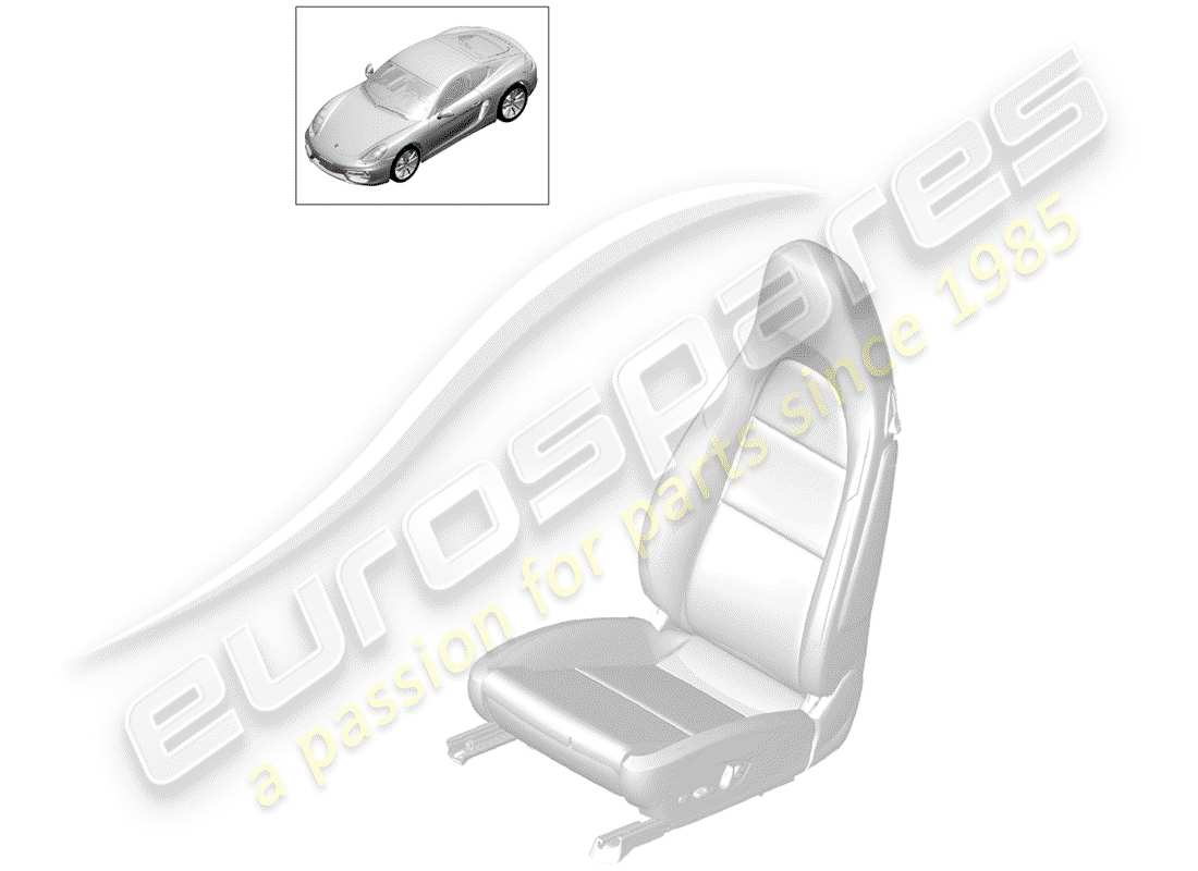 porsche 2014 (981 cayman) elemento riscaldante diagramma delle parti