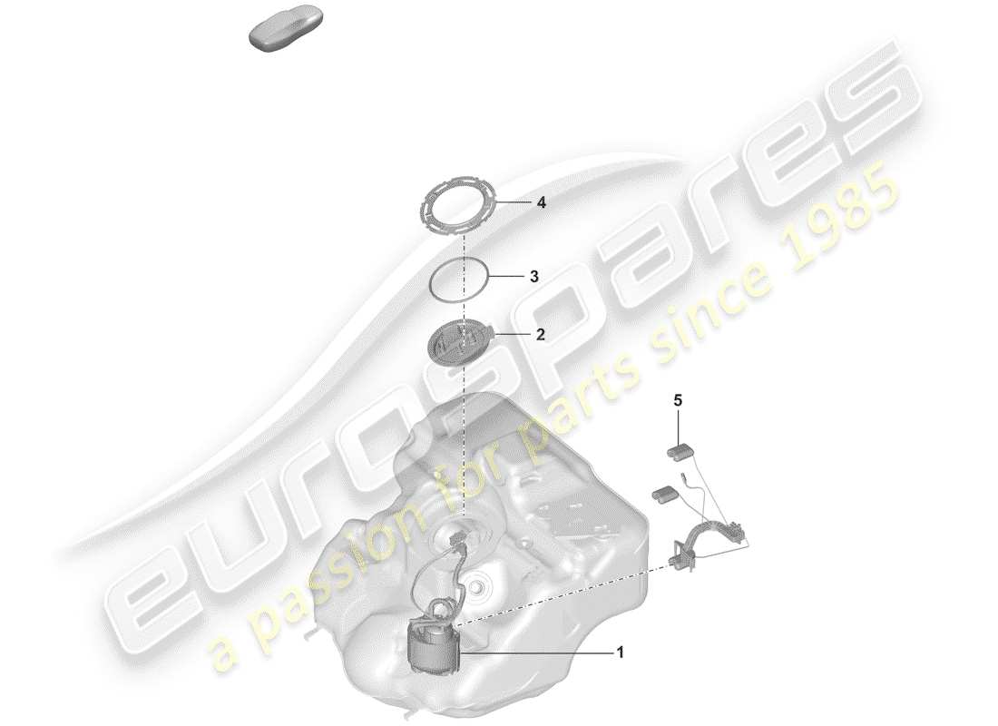 porsche 2019 (992-1) pompa di benzina diagramma delle parti