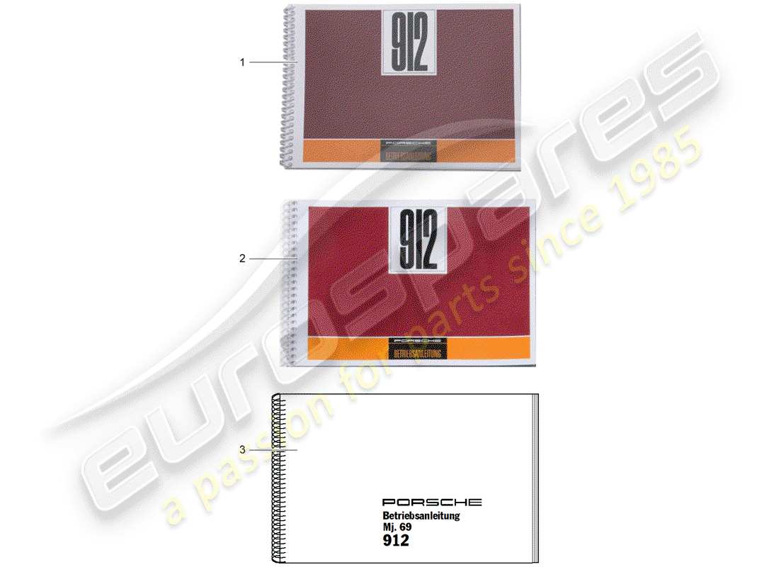 porsche 2006 (after sales literature) manuale di istruzioni diagramma delle parti
