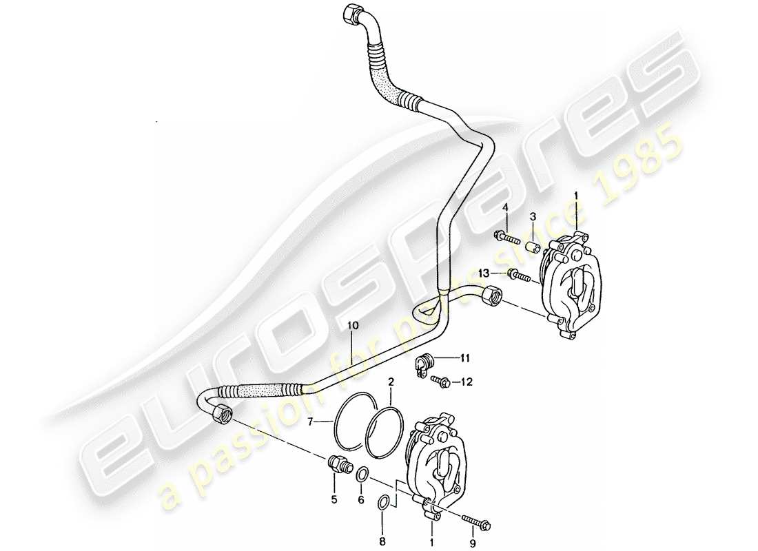 porsche 2001 (996 gt3) alimentazione olio - linea di ritorno schema delle parti