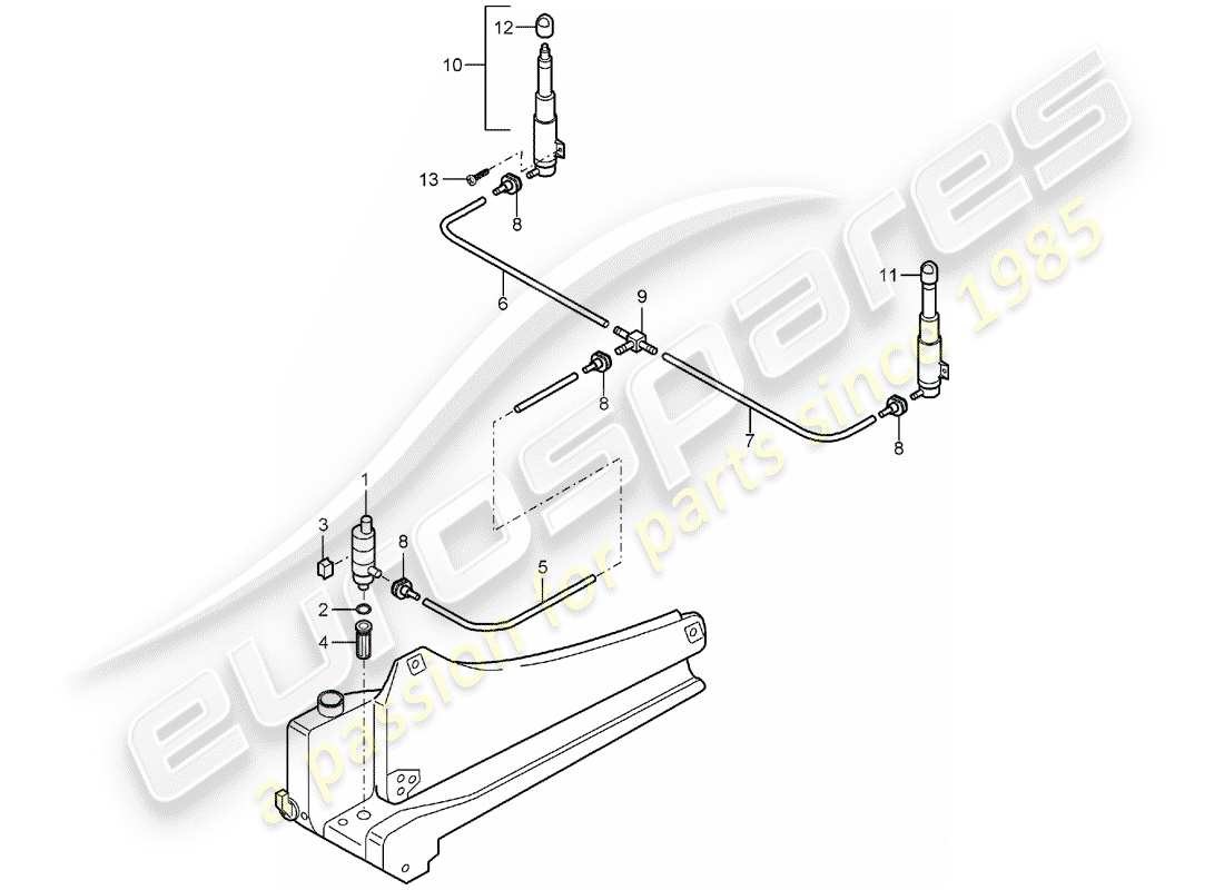 porsche 2005 (carrera gt) impianto rondella diagramma delle parti