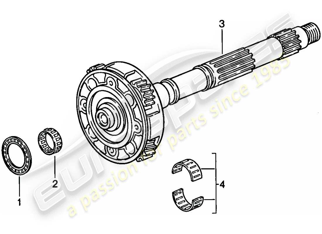 porsche 1983 (928) cambio automatico - porta pignone planetario diagramma delle parti