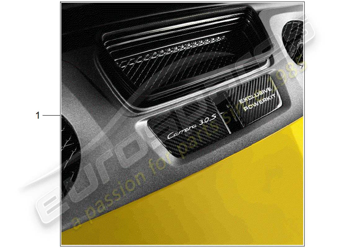 porsche 2013 (tequipment 98x/99x) motore diagramma delle parti