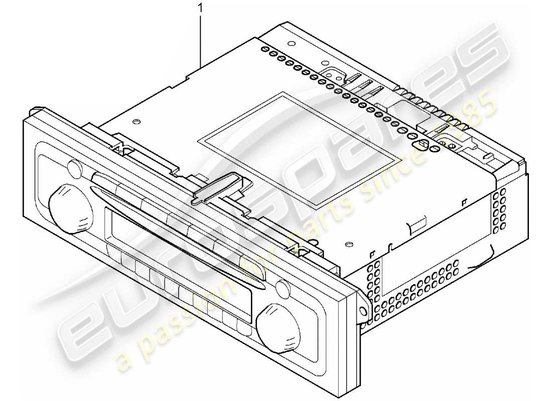 porsche 2007 (tequipment cayenne) unità radio diagramma delle parti