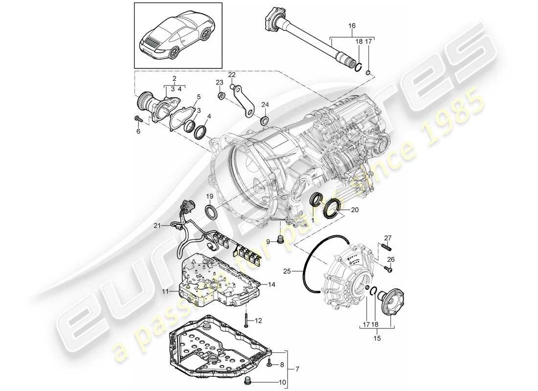 porsche 2012 (997-2) - per favore - diagramma delle parti