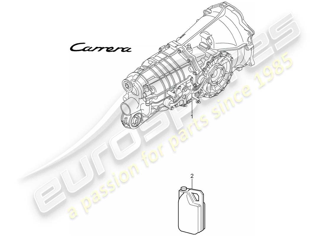 porsche 2005 (997-1) cambio manuale diagramma delle parti